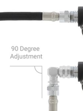 Load image into Gallery viewer, 90 Degree LP 2nd Stage Swivel: 9/16-Inch M = 9/16-Inch F