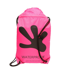 Geckobrands Waterproof Drawstring Backpack