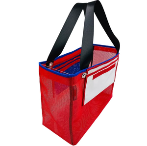 Mesh Tote Bag with Outside Pocket Large